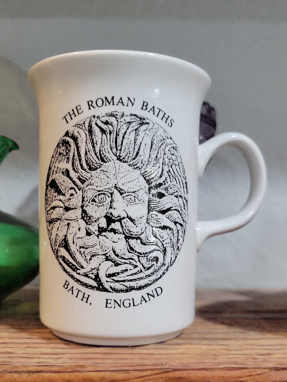 The Roman Baths Bath England White Ceramic Mug